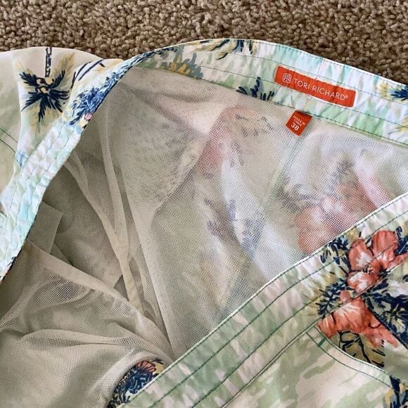 Tori Richard Hawaiian Swim Trunks Mesh Lined Shorts Men’s 38 - Picture 5 of 6
